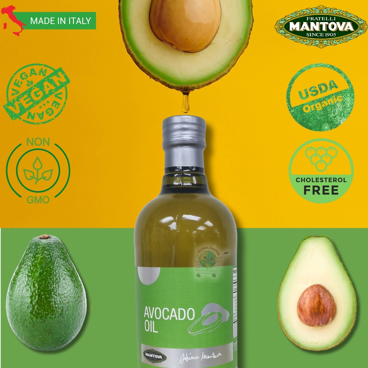 Fratelli Mantova - 100% Avocado Oil, 1L  意大利百年品牌 100%牛油果油, 1公升