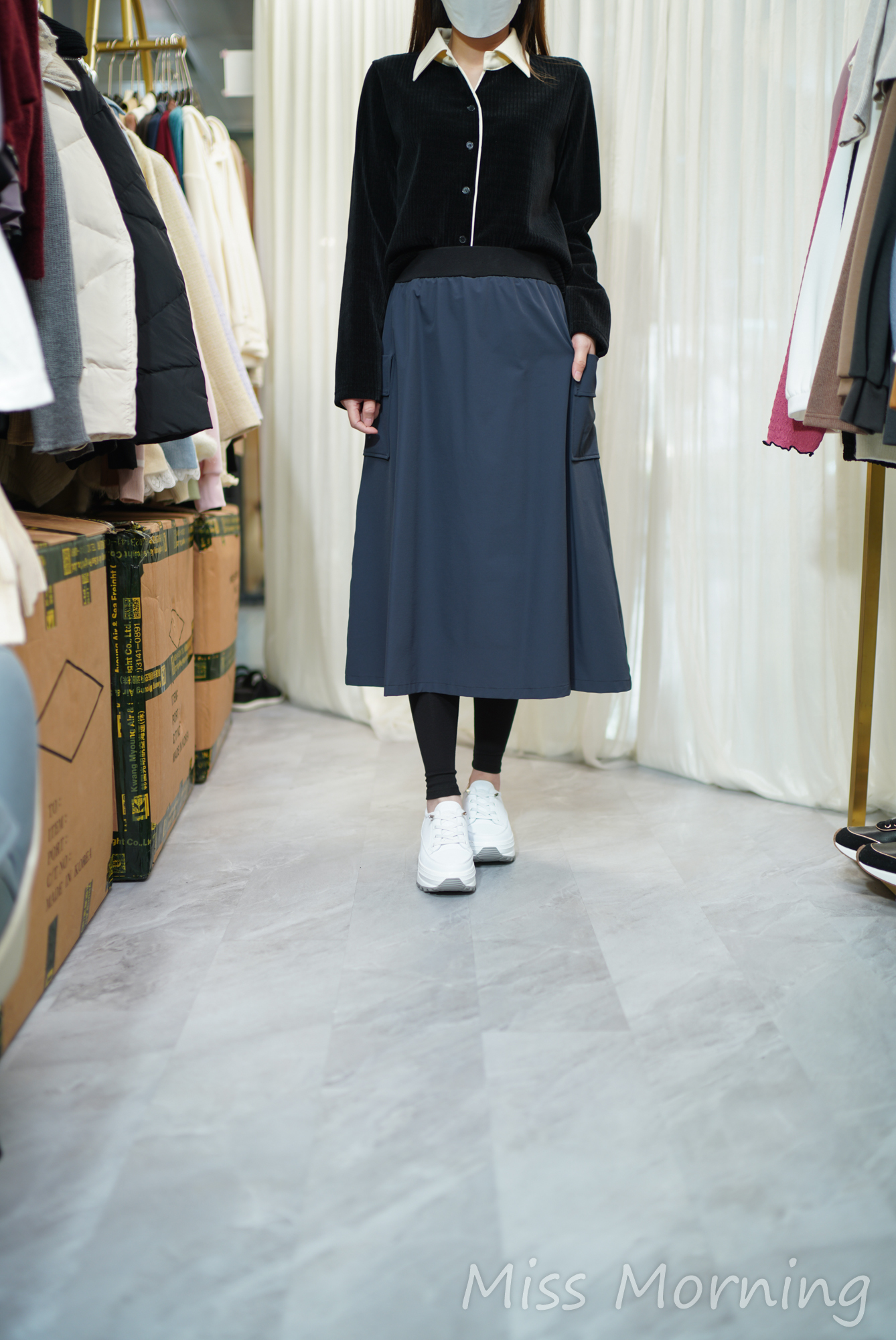 雪紡領大方返工衫(14392)&風衣面料連體裙褲(33871)