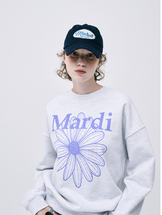 Mardi SWEATSHIRT FLOWERMARDI_HEATHER PURPLE