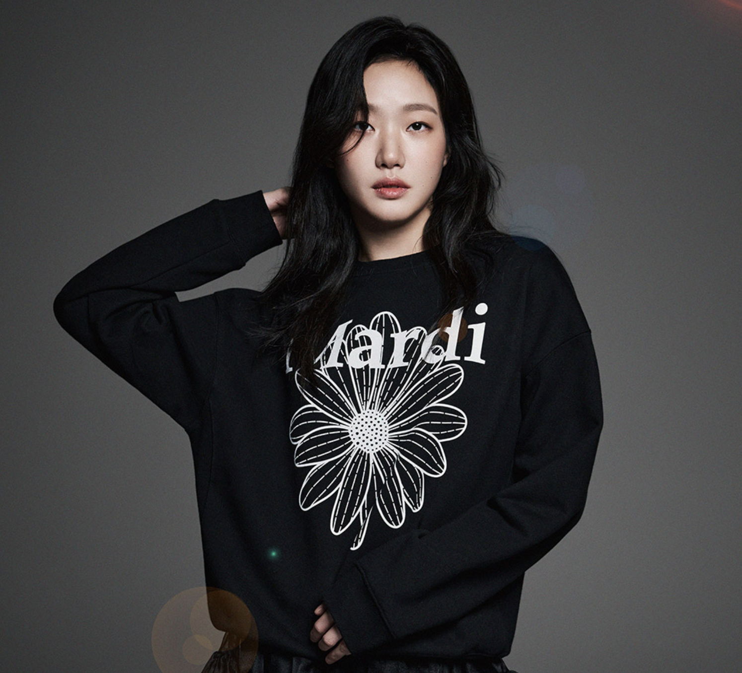 Mardi SWEATSHIRT FLOWERMARDI_BLACK WHITE