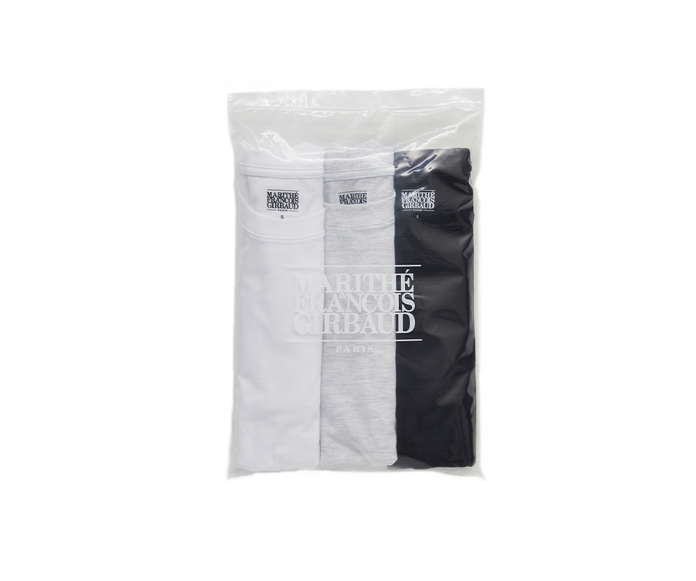 【現貨】【品牌現貨清倉大折扣】【MFG】3PACK SMALL REGULAR LOGO TEE mix (Ivory/grey/black)（UNISEX）
