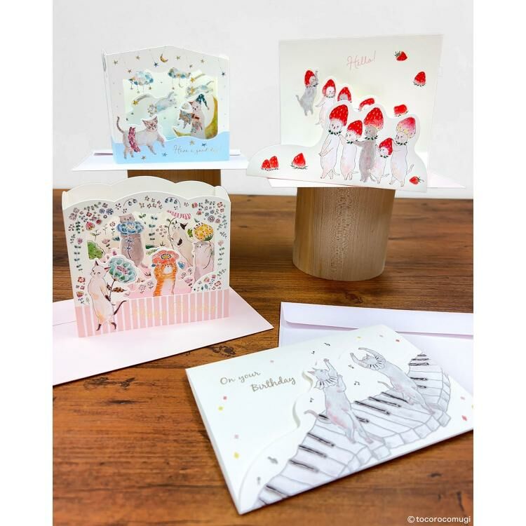 插畫家立體生日卡