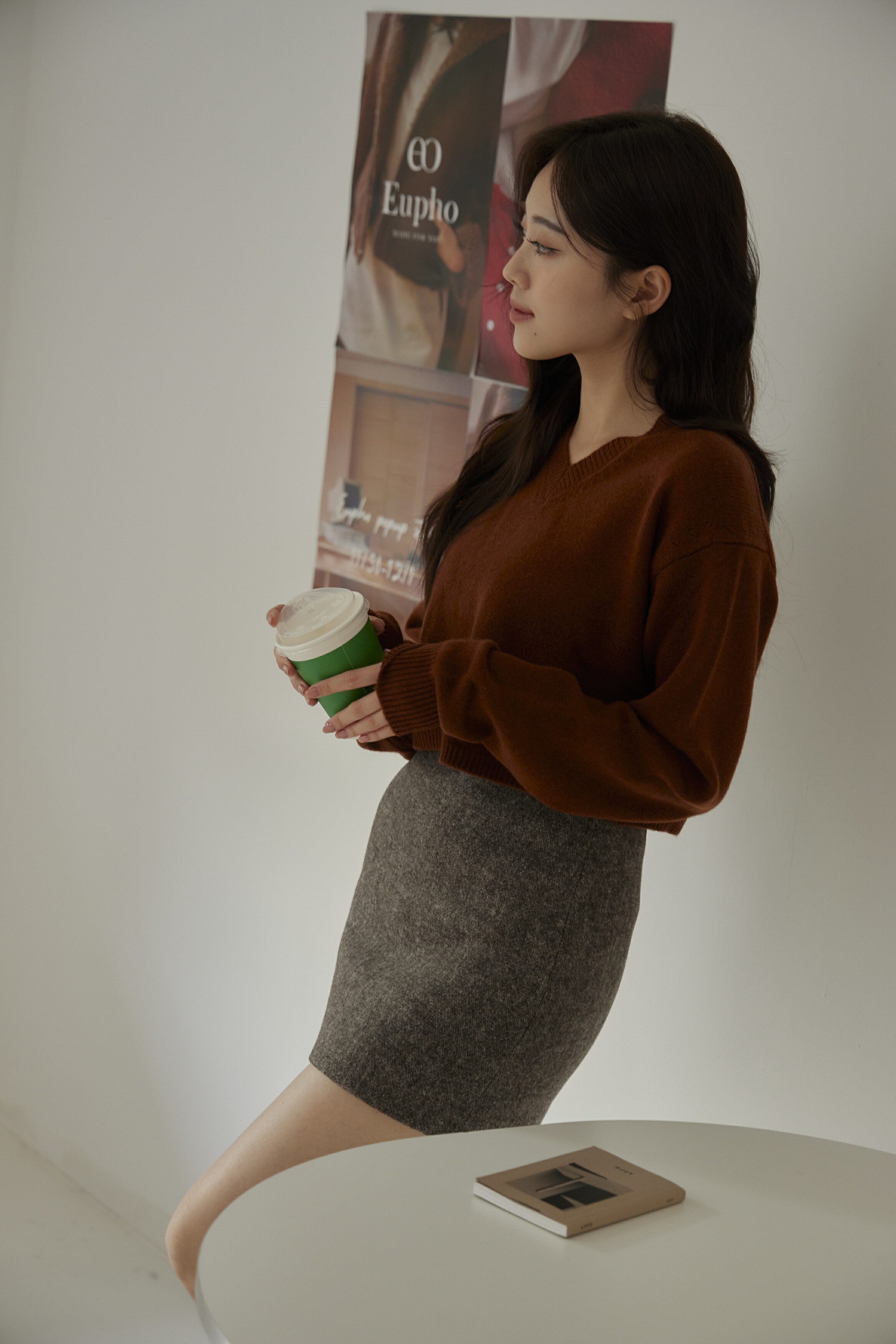 百搭修飾深棕褲裙