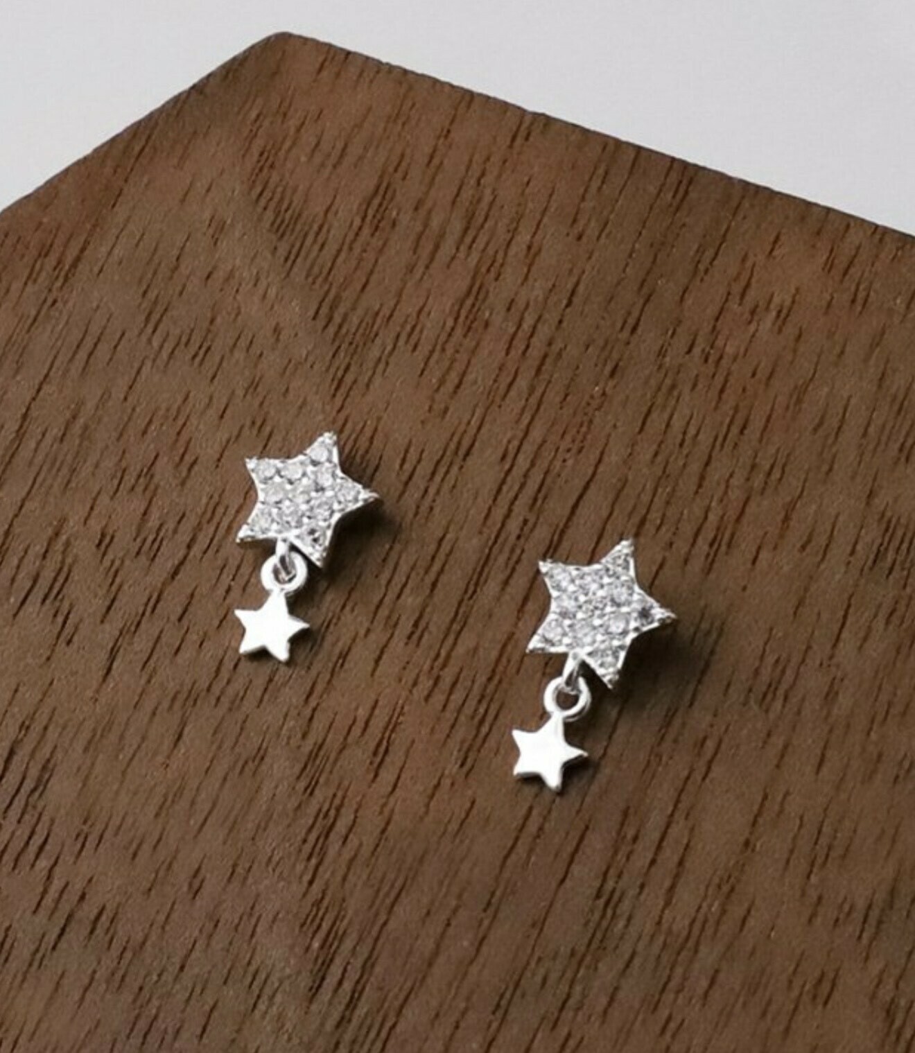 滿鑽星星純銀鎖針