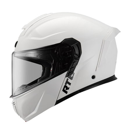 ASTONE RT6 亮光白 素色 內墨片 全罩式帽款 可掀式