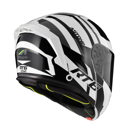 ASTONE RT6 ZB01 白黑 彩繪 內墨片 全罩式帽款 可掀式
