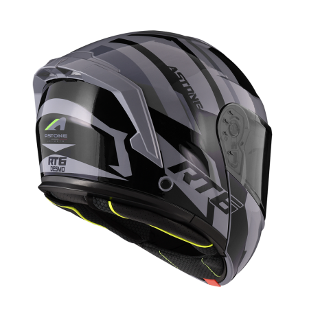 ASTONE RT6 ZB01 灰黑 彩繪 內墨片 全罩式帽款 可掀式