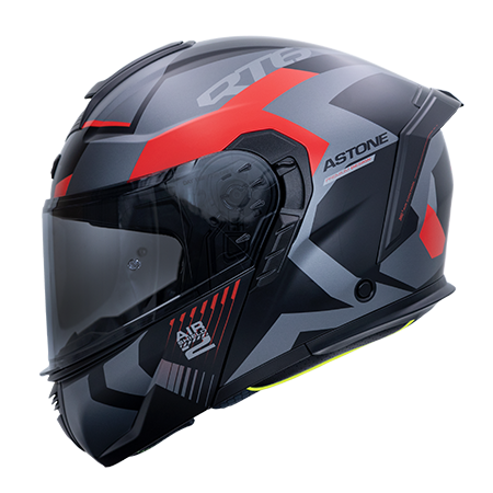 ASTONE RT6 平黑 ZB02紅 彩繪 內墨片 全罩式帽款 可掀式