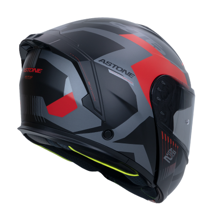 ASTONE RT6 平黑 ZB02紅 彩繪 內墨片 全罩式帽款 可掀式
