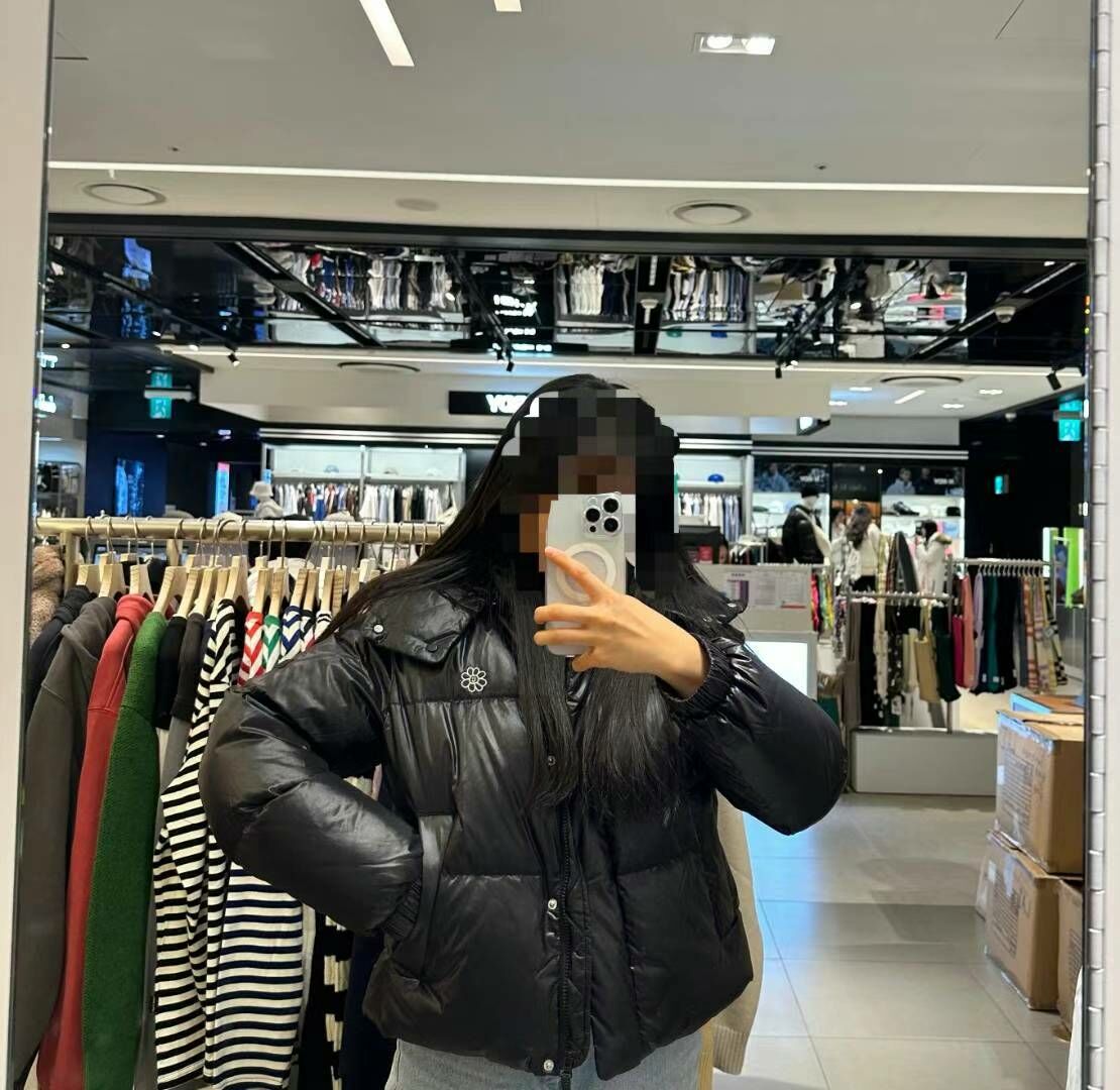 Wacky Willy Women's Glossy Short Length Hooded Down Jumper