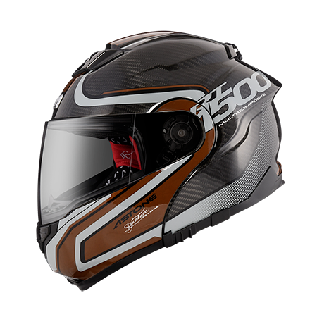 ASTONE RT1500 透碳 AI7 咖啡 彩繪 內墨片 全罩式帽款 可掀式