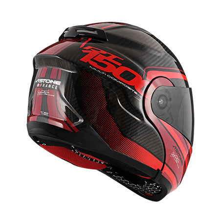 ASTONE RT1500 透碳 AI7 紅 彩繪 內墨片 全罩式帽款 可掀式