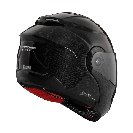 ASTONE RT1500 六角碳纖 素色 內墨片 全罩式帽款 可掀式
