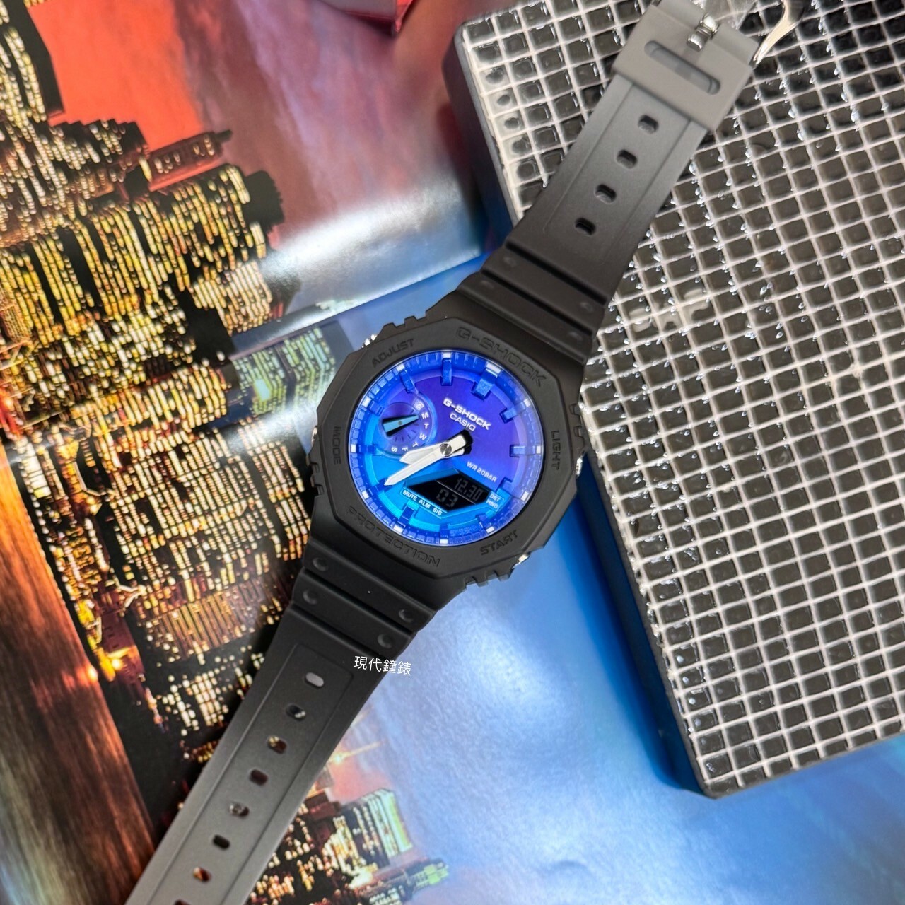 【G-SHOCK】指針數位2100系列 GA-2100FL-1A 45.4mm 現代鐘錶