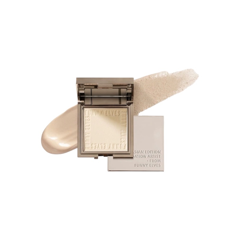 FunnyElves方里 柔焦定妝持久控油保濕提亮細膩防水蜜粉餅
