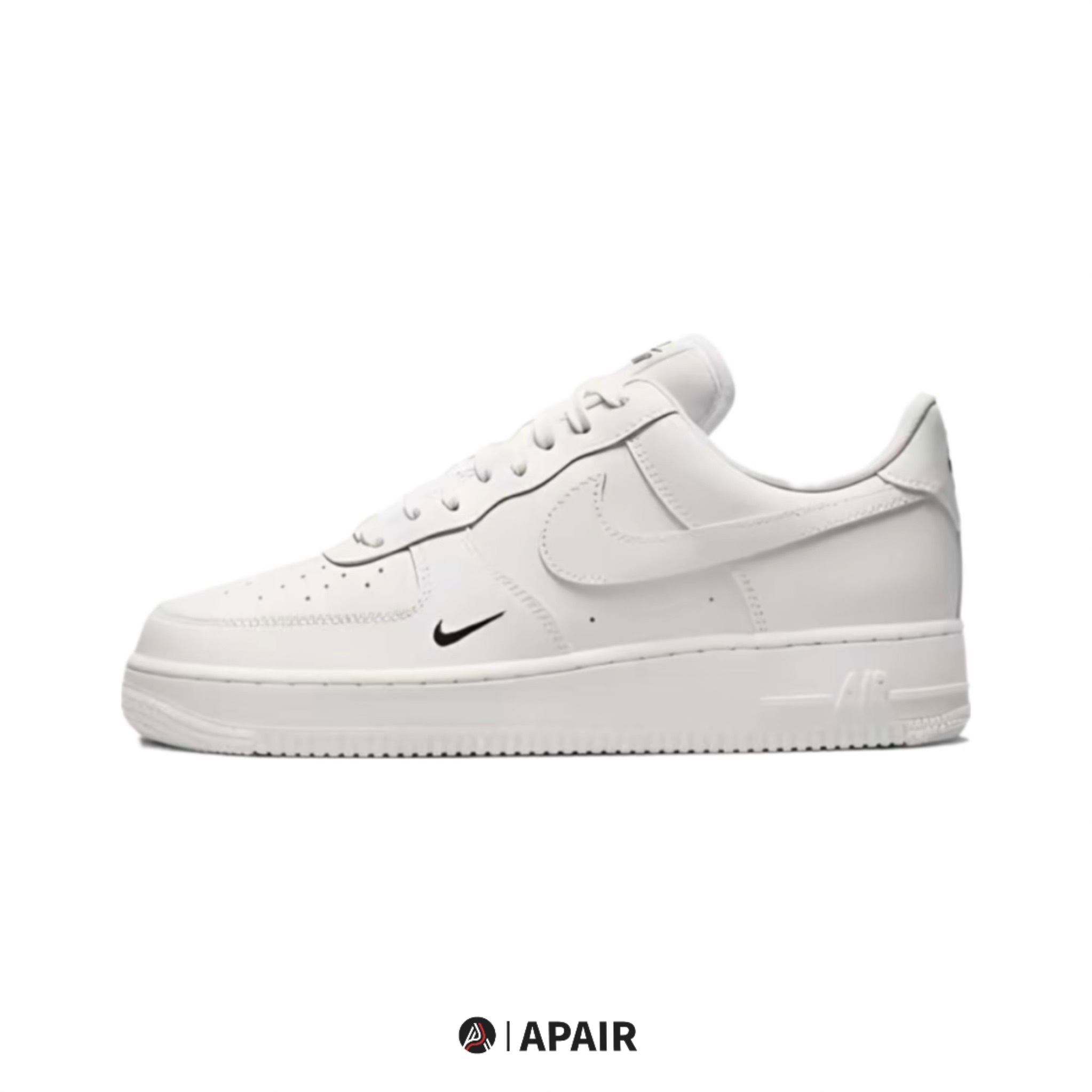 【APAIR】預購 Nike Air Force 1 Low 全白 白F 小黑勾 女款 男女尺寸 HF1058-133