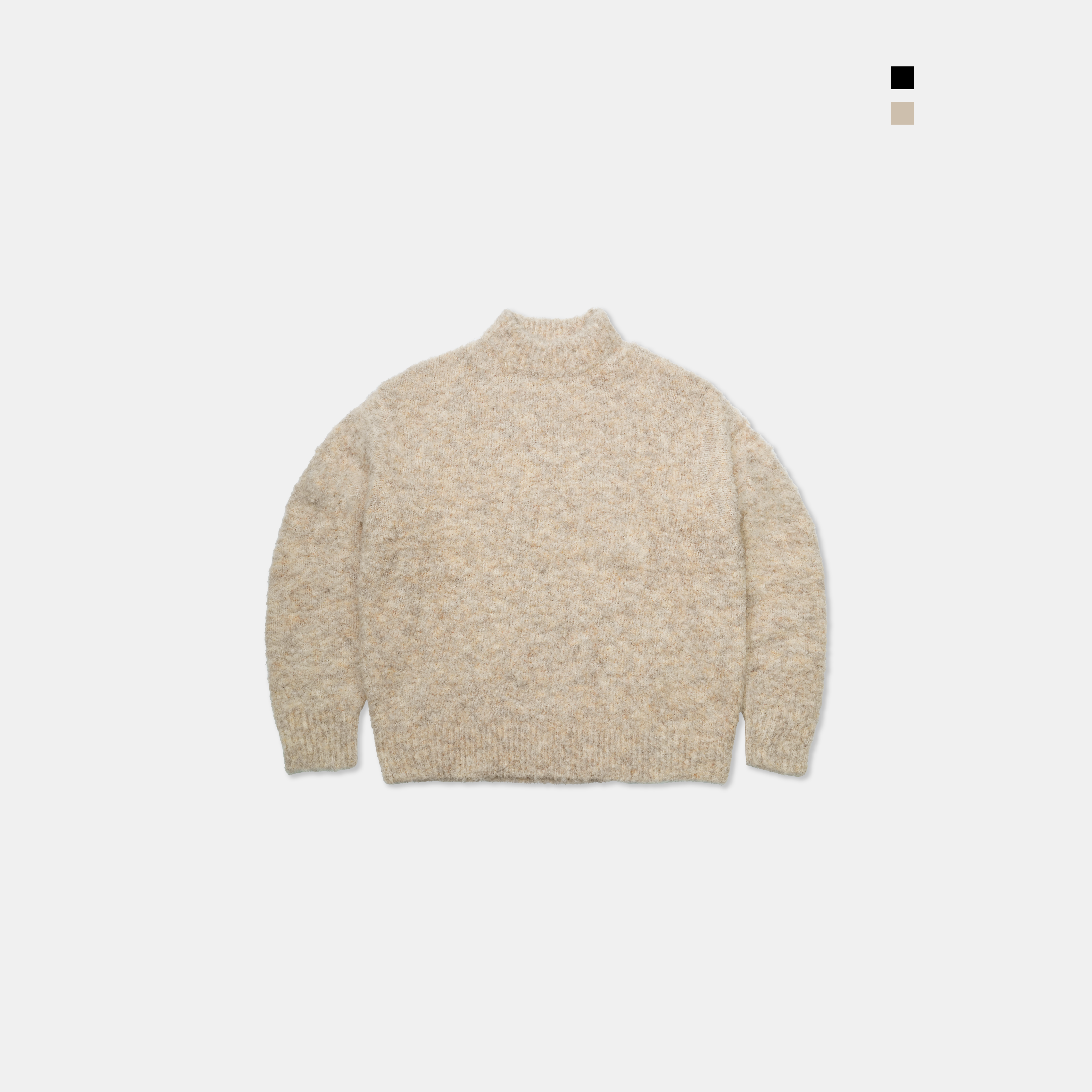 SIMON MADE TL-2415  馬海毛 高領 大學T