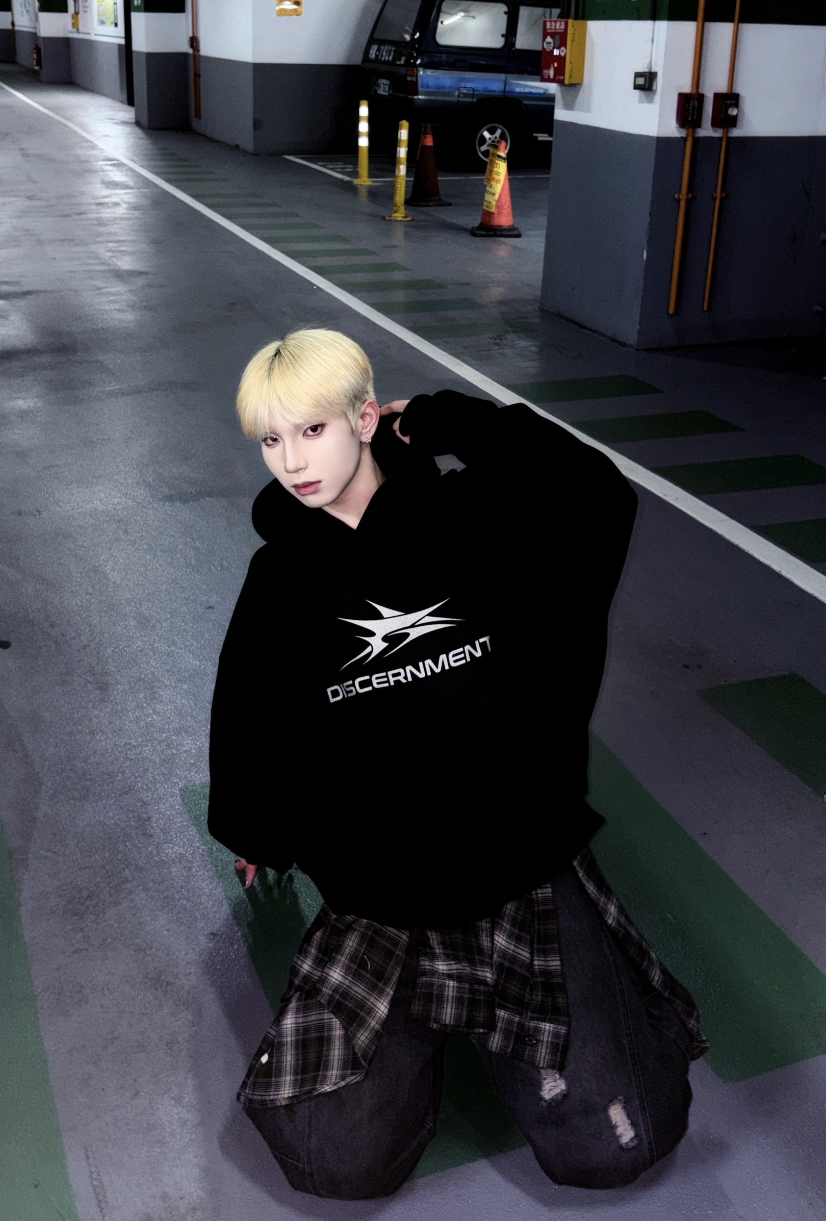 (GOAL) DCM 燙銀 落肩 厚磅 帽T