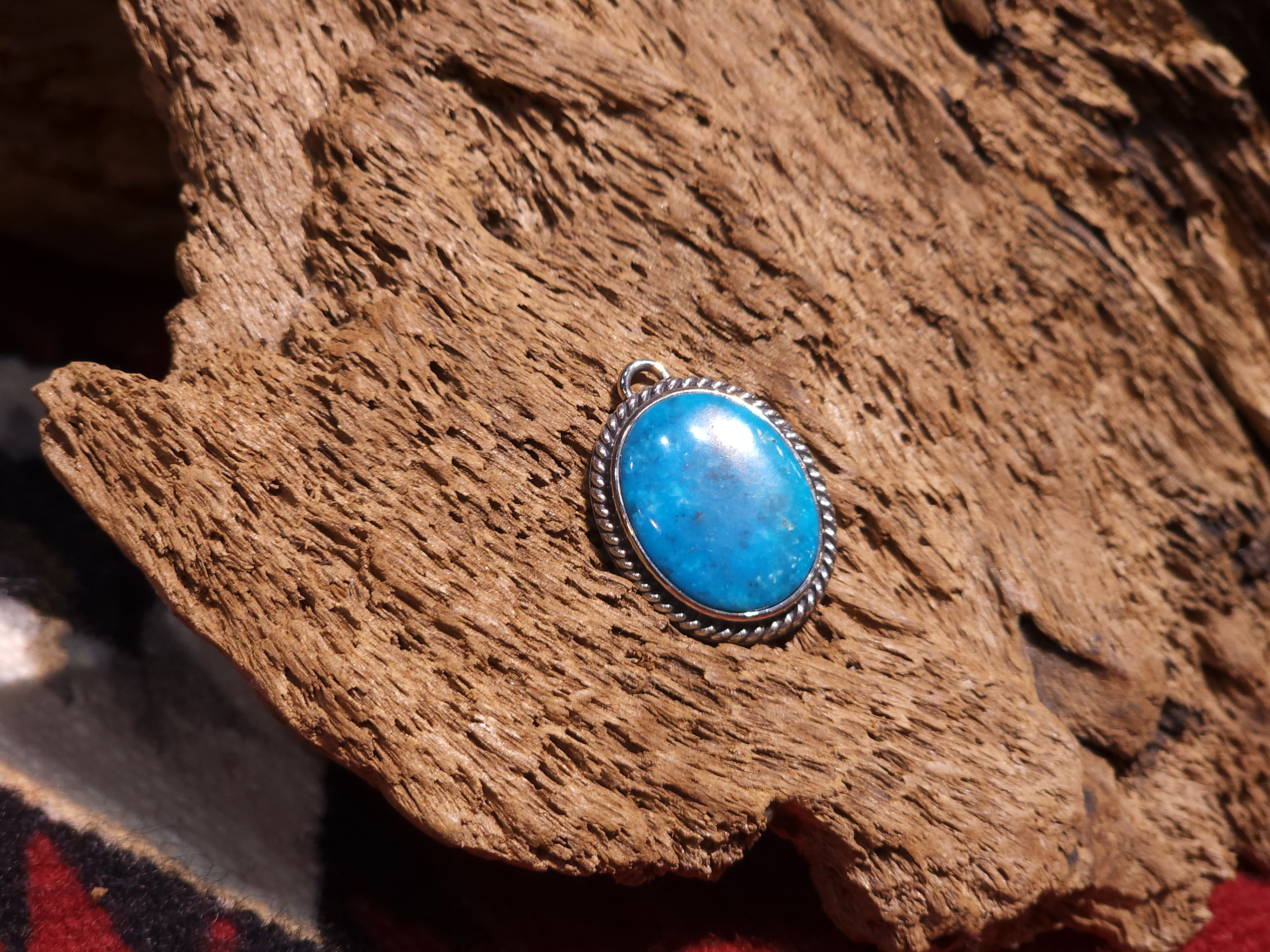 *Black Venom Jewelry- Freedom & Prayer Nacozari 銀繩松石吊墜