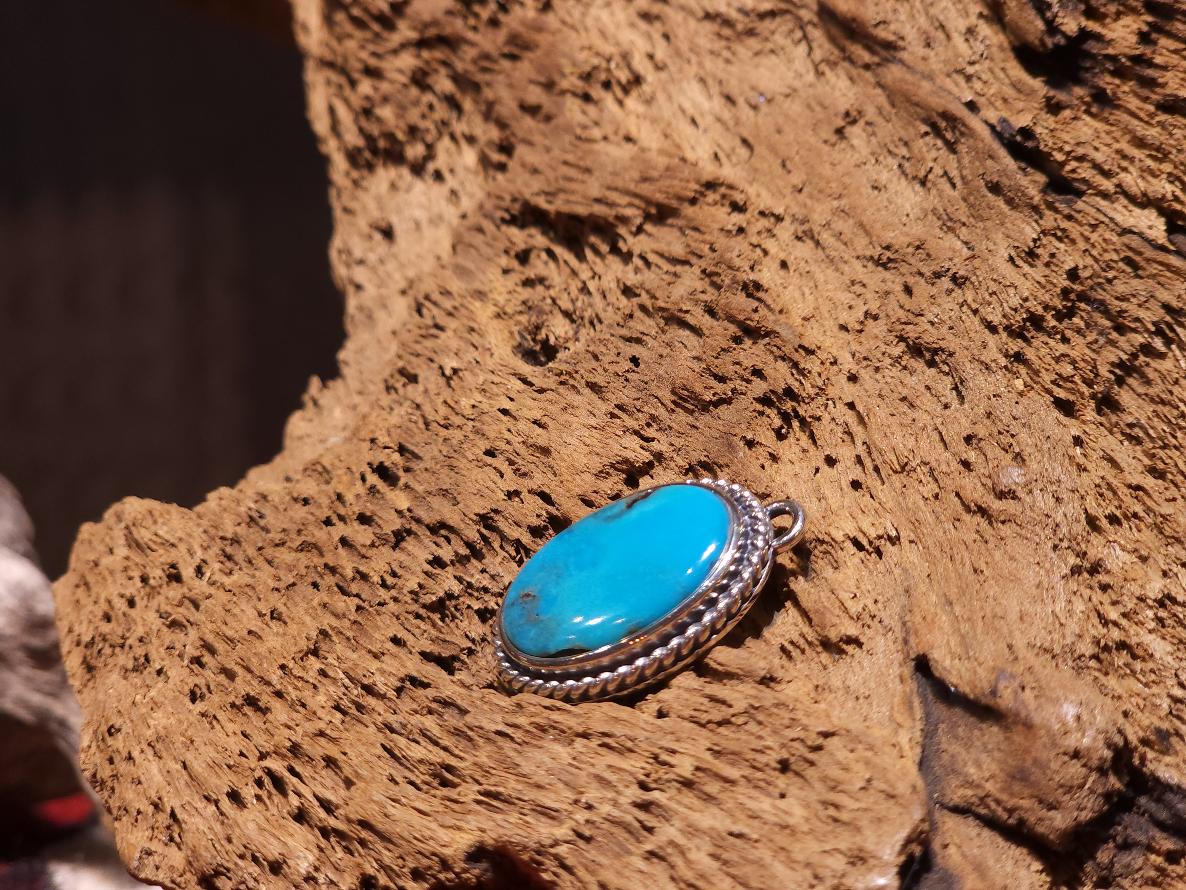 *Black Venom Jewelry- Freedom & Prayer Nacozari 銀繩松石吊墜