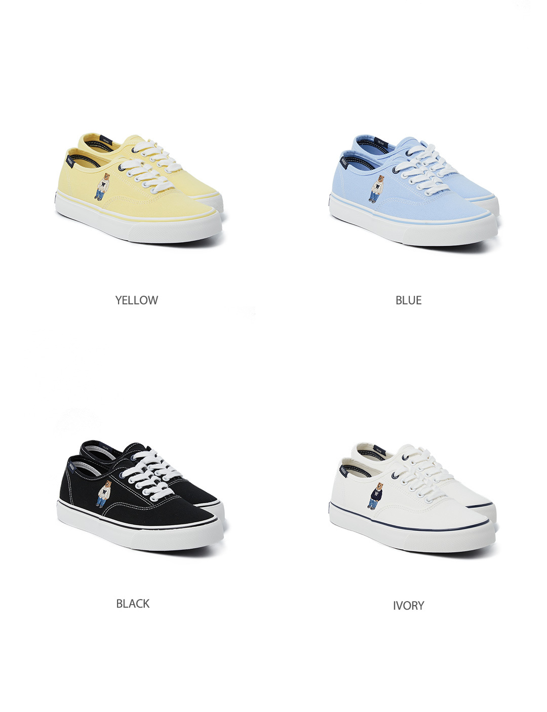 【現貨】【WHOAU】Steve Canvas Sneakers (black/ivory)