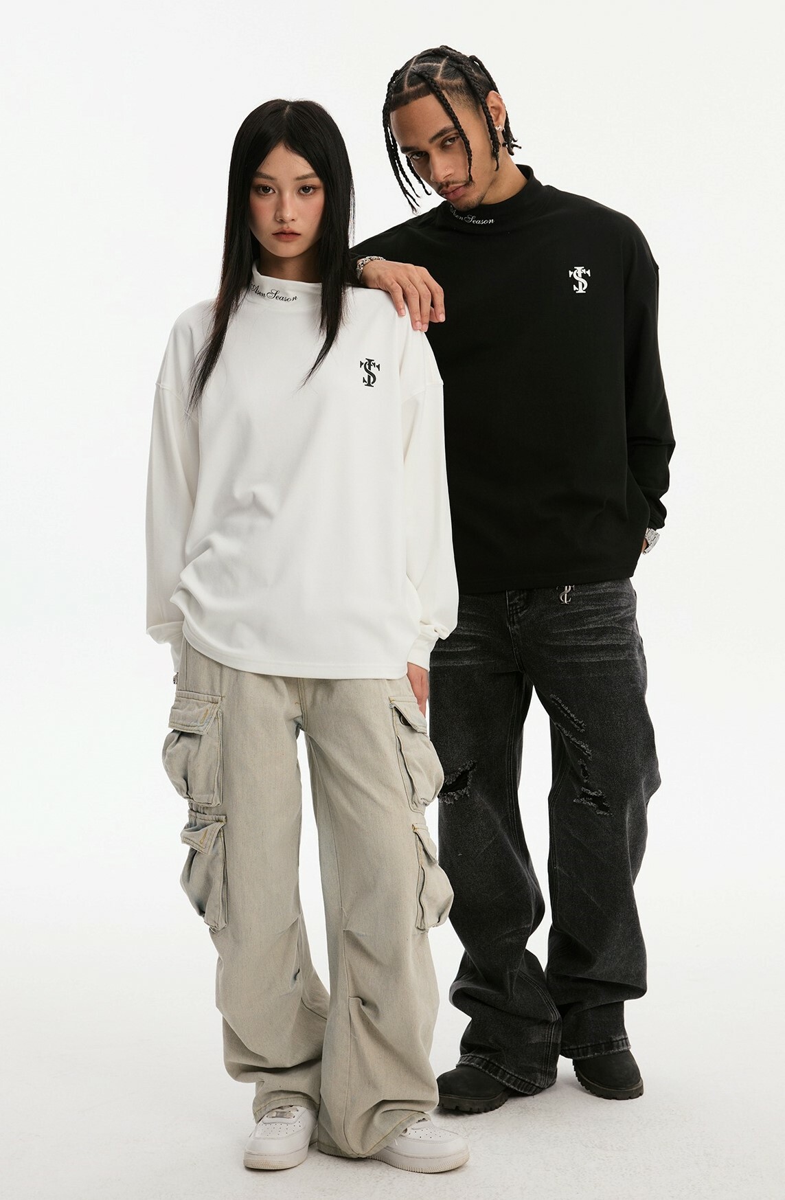 STK SmallTownKid 磨毛微高領 打底薄長袖