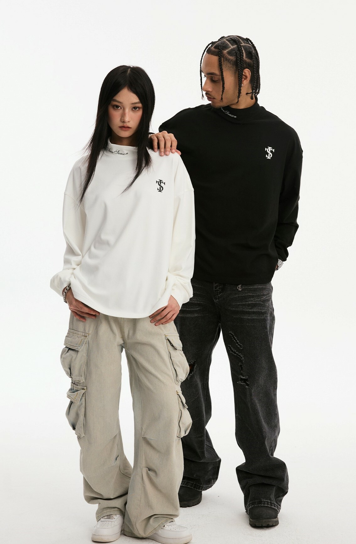 STK SmallTownKid 磨毛微高領 打底薄長袖