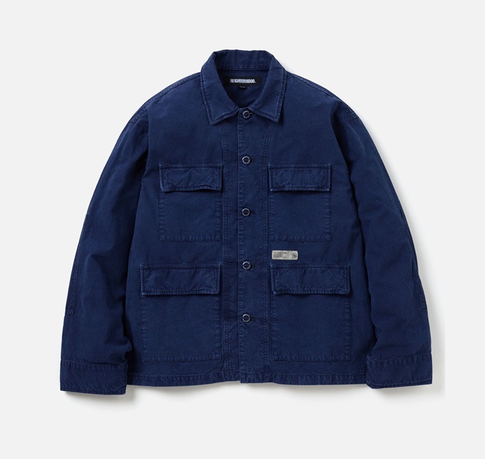 NEIGHBORHOOD RIPSTOP BDU SHIRT LS - NAVY PRE ORDER ITEM (預訂中)