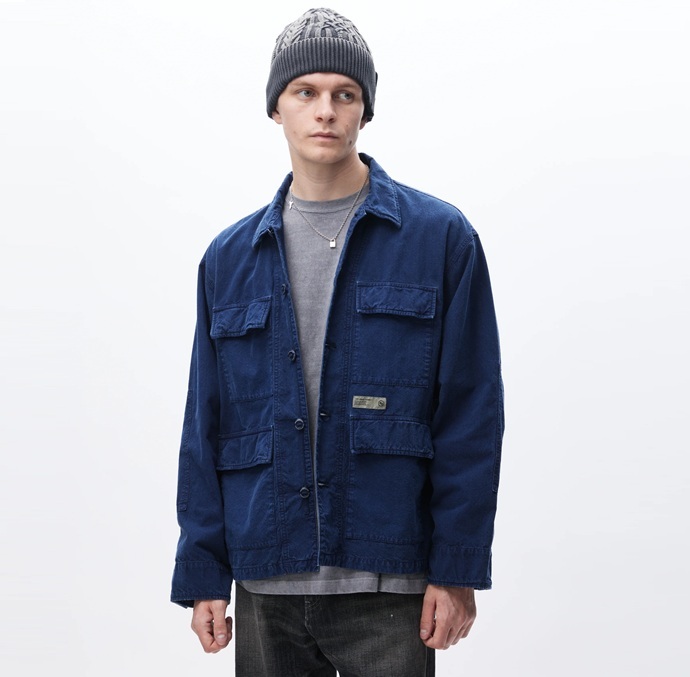 NEIGHBORHOOD RIPSTOP BDU SHIRT LS - NAVY PRE ORDER ITEM (預訂中)