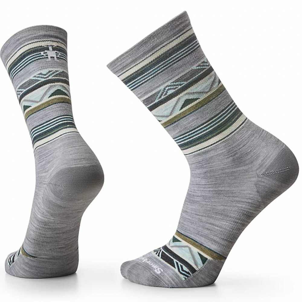 【 L 號】Smartwool 羊毛襪 Unisex 日著中長襪 之字型谷 淺灰 SW001998039