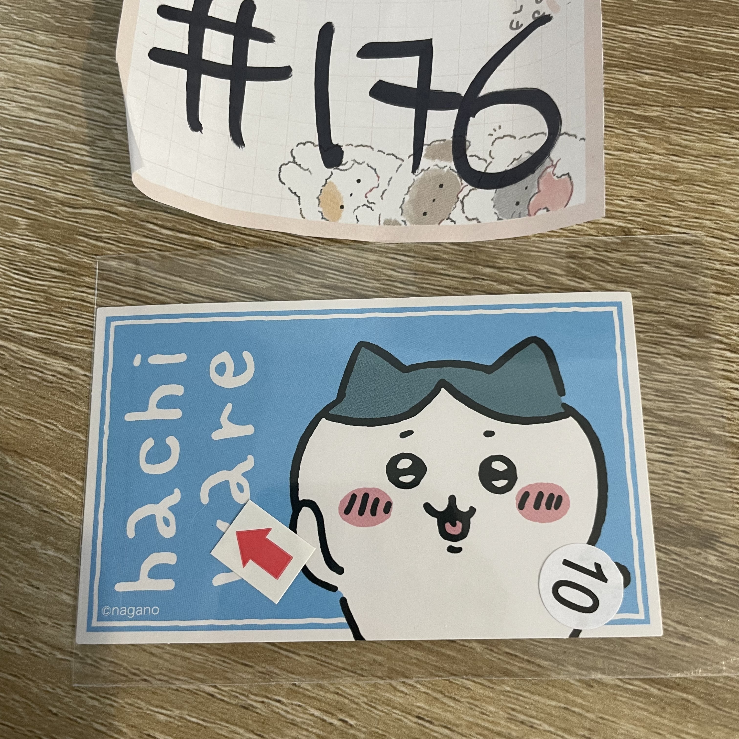 CHIIKAWA 八字貓   貼紙 瑕#176