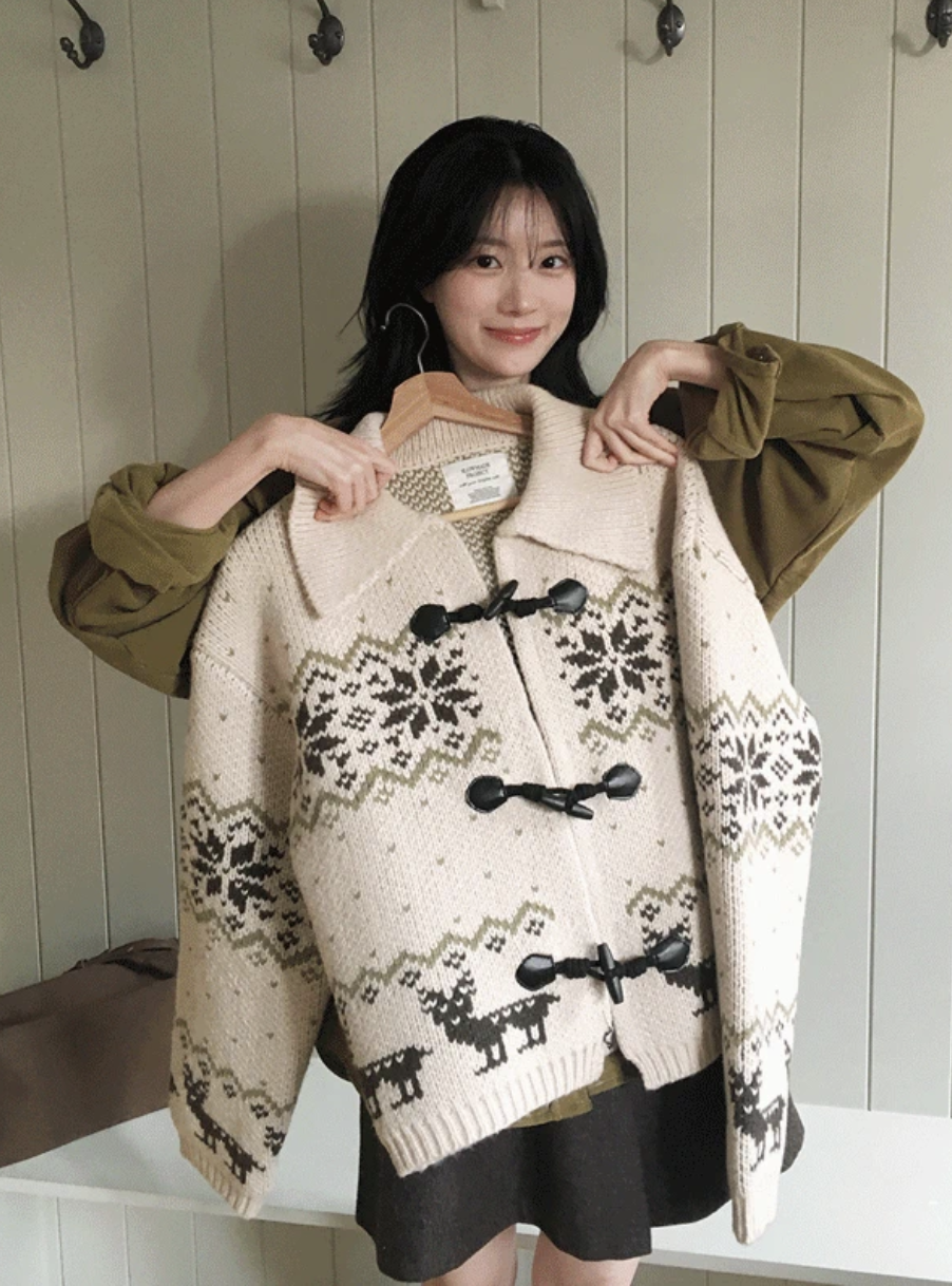 預訂｜SLOWAND #SLOWMADE Nordic Toggle Cardigan (2 Color)