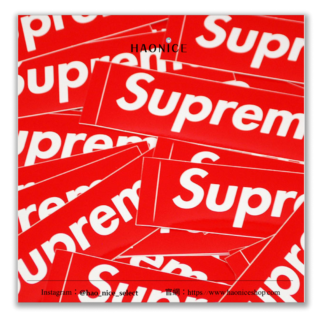 【HAO NICE 】美式潮流 正品 SUPREME CLASSIC RED BOX LOGO STICKER 貼紙 經典百搭裝飾🈵分