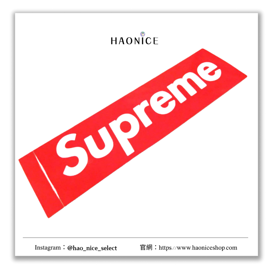 【HAO NICE 】美式潮流 正品 SUPREME CLASSIC RED BOX LOGO STICKER 貼紙 經典百搭裝飾🈵分