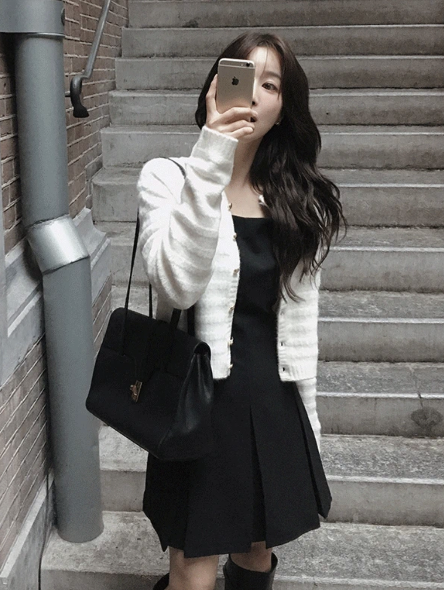 預訂｜SLOWAND #SLOWMADE Tweed Square Cardigan (4 Color)