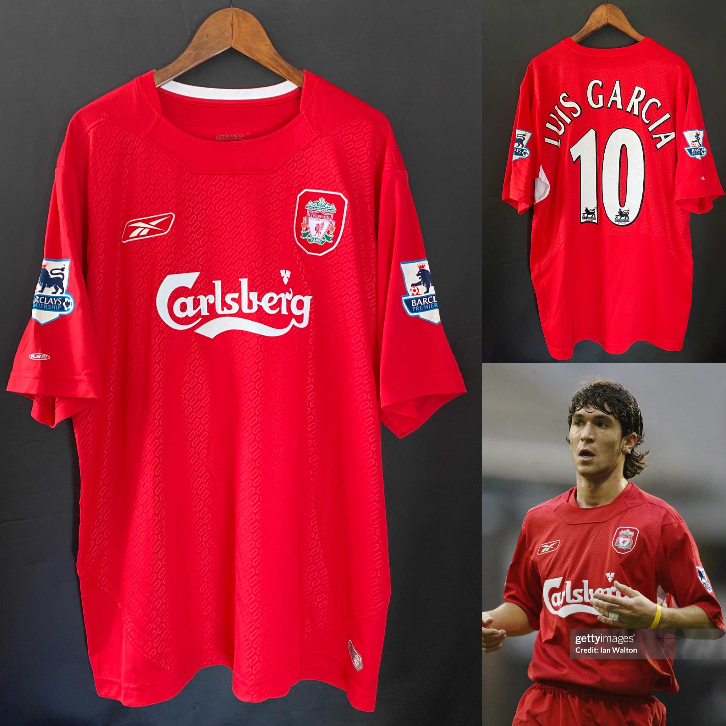 Liverpool 2004-2006 Reebok Home Shirt #10 LUIS GRACIA