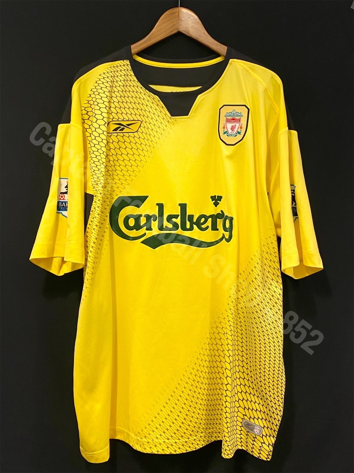 (Match Issue) Liverpool 2004-2005 Reebok Away Match Worn Issue Shirt #28 WARNOCK
