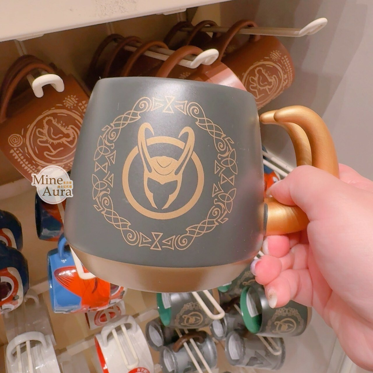 洛基 Loki 圖案 綠金 馬克杯 水杯 漫威 Marvel -香港迪士尼樂園