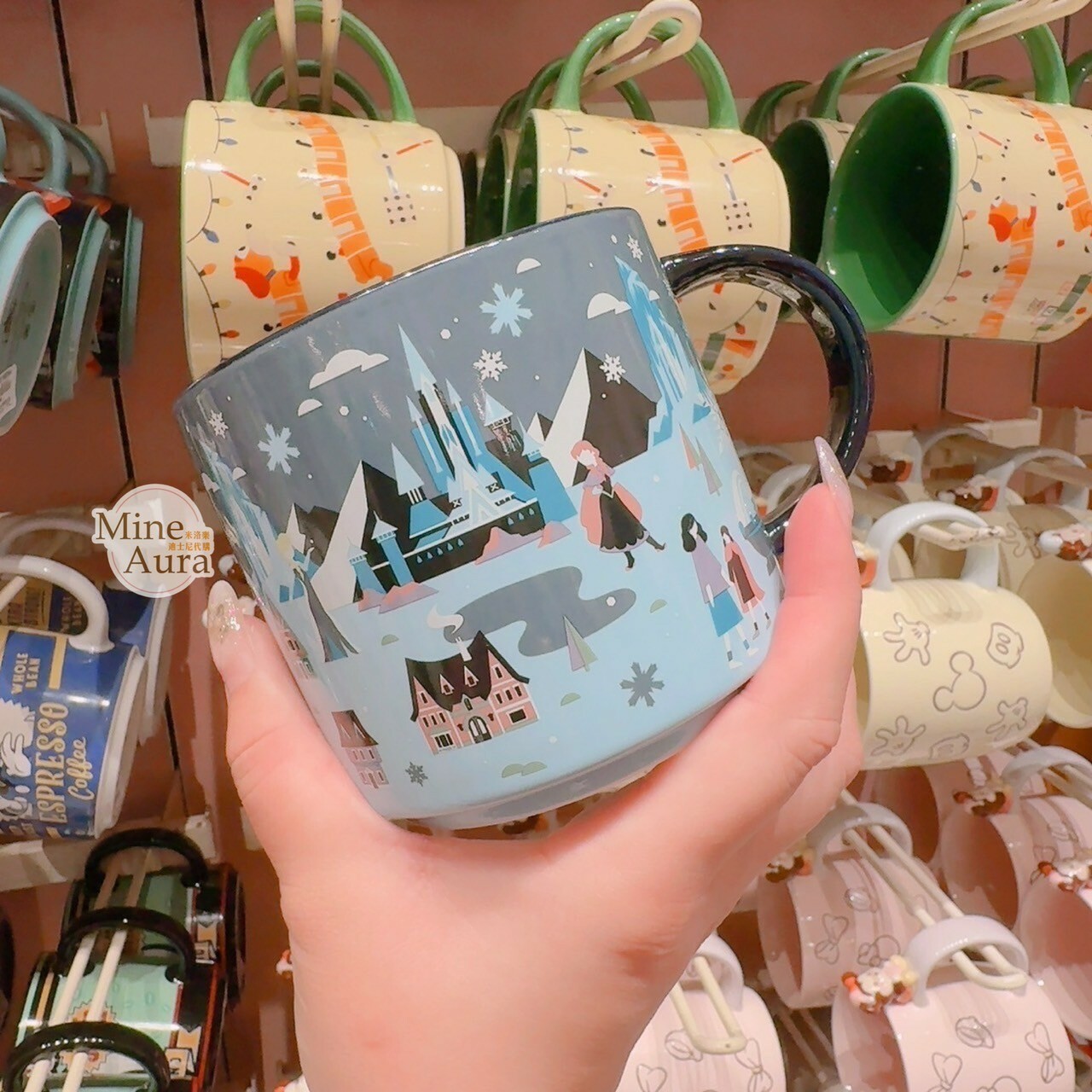 World of Frozen 限定 艾倫戴爾王國 圖案 陶瓷馬克杯 水杯 冰雪奇緣 Frozen -香港迪士尼樂園