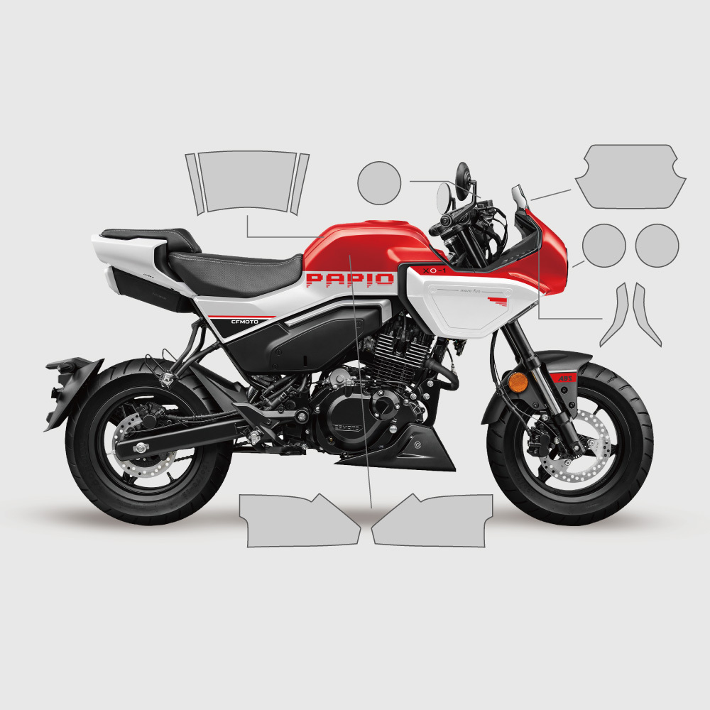 PAPIO XO-1(狒狒125)｜3M頂級犀牛皮保護膜