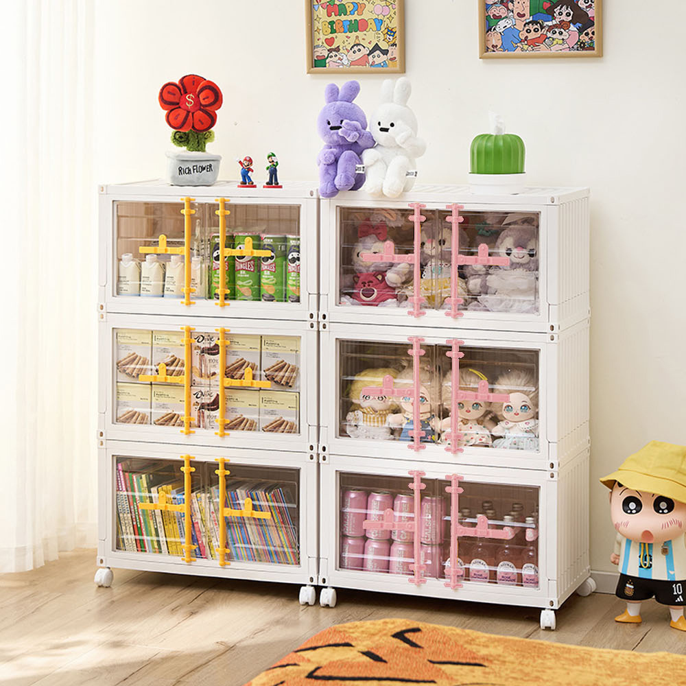 【AOTTO】60面寬雙開門三層折疊收納櫃(AC-603)