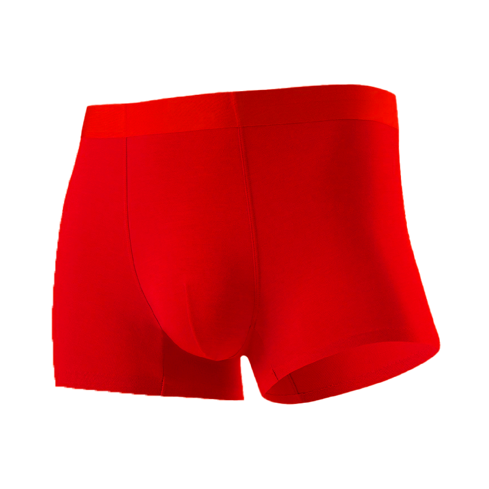 莫代爾素色平口四角內褲 男款 (紅) 四角褲/抑菌/彈性/舒適/好運內褲 22XIA6558