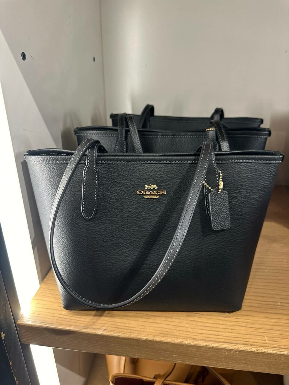 [S] COACH CT859 DF LTH SM CITY,IM/BLACK, 196395420490 (SCO1019)