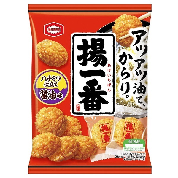日本 龜田 揚一番 米果 100g 醬油味