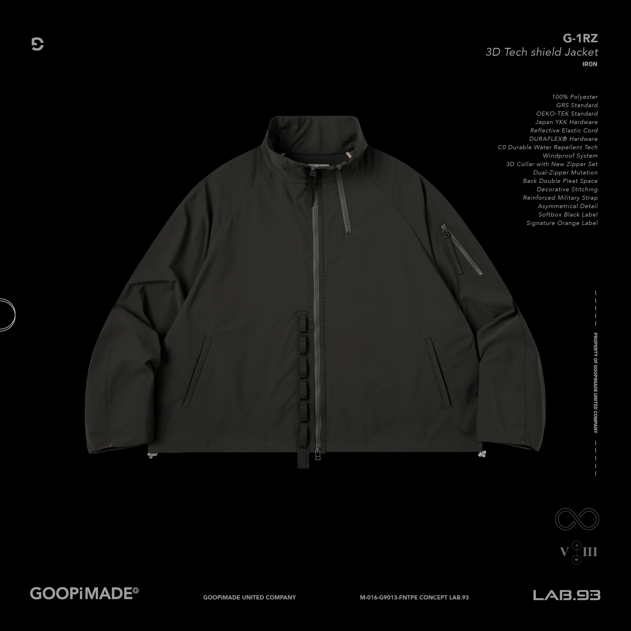 GoopiMade M-1RZ 3D Tech shield Jacket GOOPiMADE - “G-1RZ“ 3D Tech