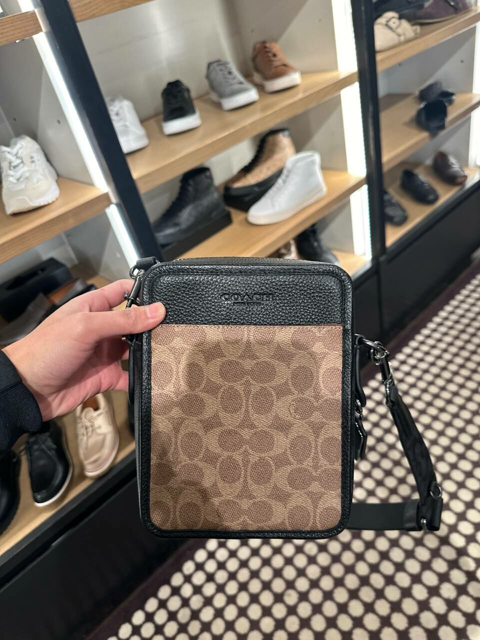 [S] COACH CW386 SULLIVAN XBODY SIG,QB/TAN/CHARCOAL/BLACK, 196395546596 (SCO1034)