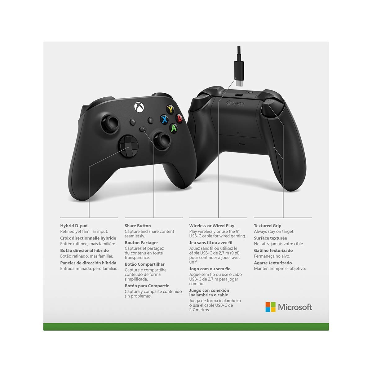 Xbox Wireless Controller + USB-C® Cable for Series X / S