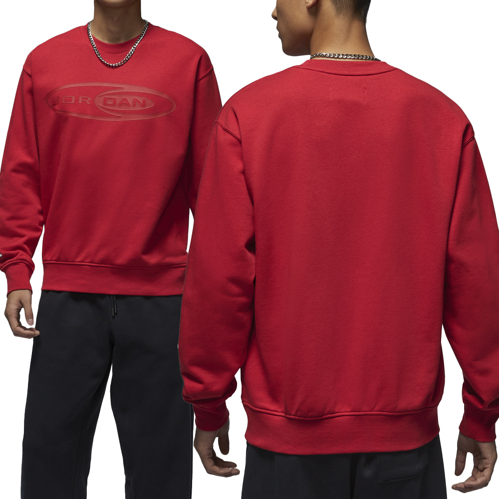 Nike J ESS Y2K GFX Crew LB 男款 紅色 蛇年 印花Logo 大學T 長袖 HV9284-636