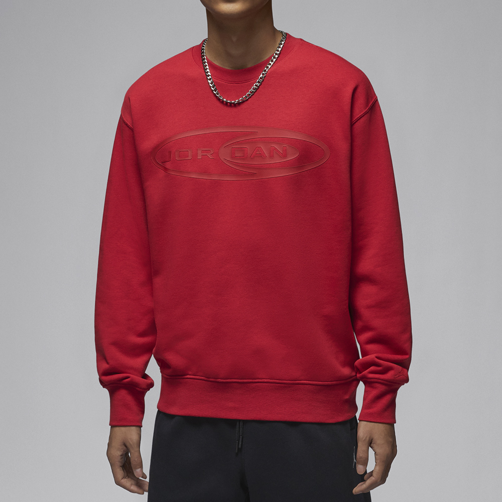 Nike J ESS Y2K GFX Crew LB 男款 紅色 蛇年 印花Logo 大學T 長袖 HV9284-636