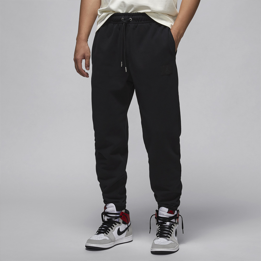 Nike J FLT FLC Pant 男款 黑色 喬丹 運動 休閒 抽繩 縮口 棉褲 加絨 長褲 FV7252-010